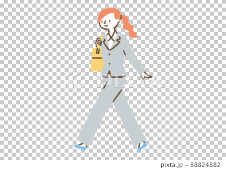 穿西裝前往辦公室的女員工_color 穿西裝前往辦公室的女員工_color 88824882