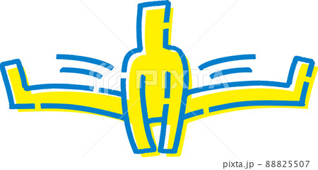 跳び箱をする棒人間 88825507