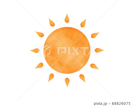 水彩の太陽のイラスト素材のイラスト素材 6075