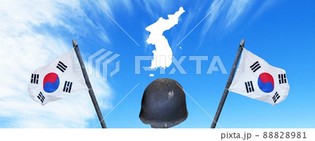 太極旗 韓国 地図 88828981