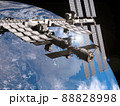 宇宙からみた地球　国際宇宙ステーション ISS 88828998