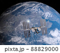 宇宙からみた地球　国際宇宙ステーション ISS 88829000