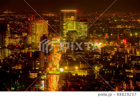 東京　渋谷夜景　 88829237