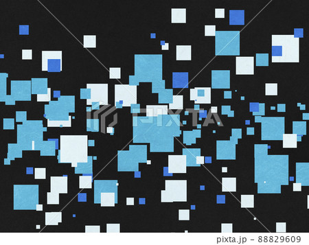 ドット-和紙-スパークル-四角い点 88829609