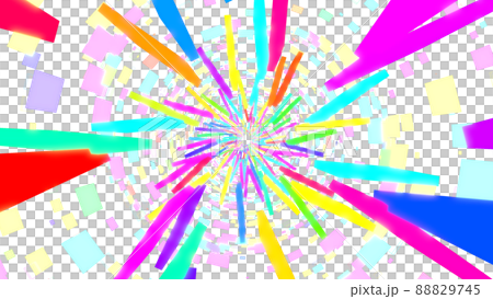 VJ Tunnel Block Pop炫彩派對透明背景【還有一個版本】 88829745