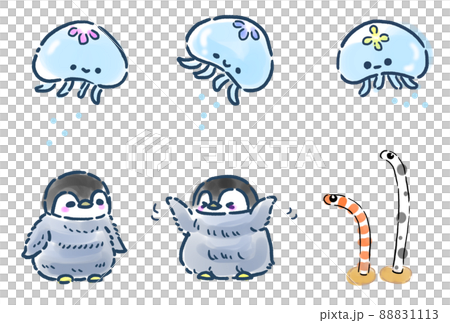 Penguins, jellyfish and spotted garden eels 88831113