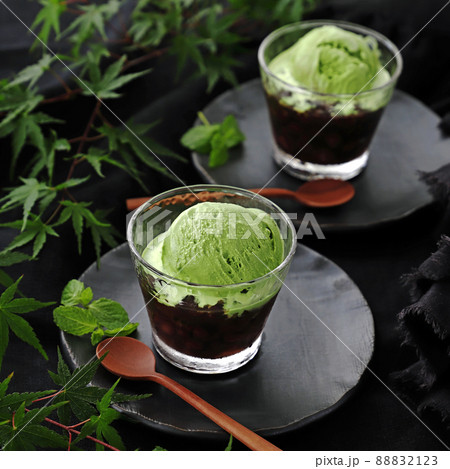 ゆであずき抹茶アイスのせ 88832123