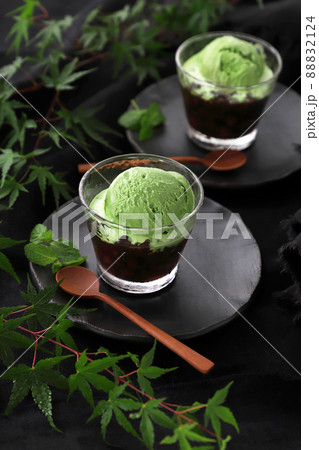 ゆであずき抹茶アイスのせ 88832124
