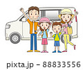 ファミリー 家族でドライブ 88833556