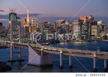 《東京都》東京ウォーターフロント・都市夜景 88834309