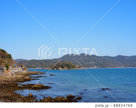 国道188号から室津半島を望む 88834768