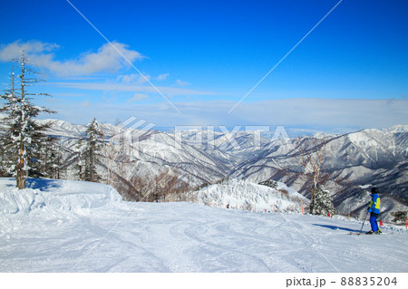 雪山 スキー場からの風景 88835204