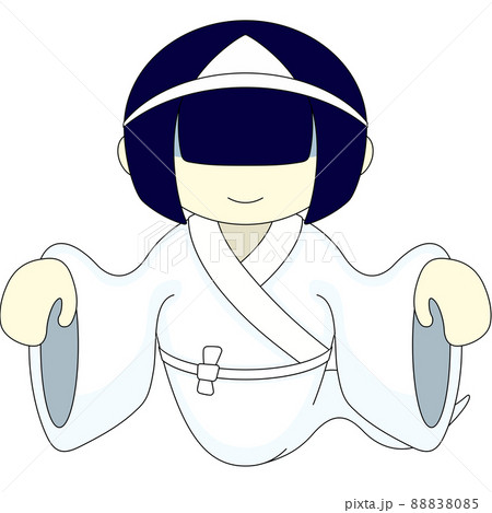 お化けの女の子のイラスト お化けの女の子のイラスト 88838085