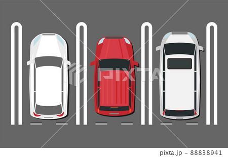 駐車されている自動車 駐車されている自動車 88838941