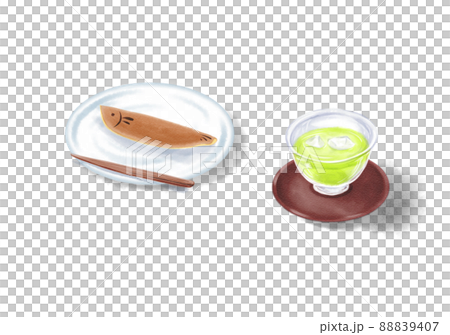 Wakaayu and cold tea without background Wakaayu and cold tea without background 88839407