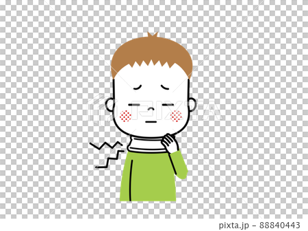 Whiplash: A boy wearing a corset around his neck 88840443