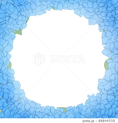 背景素材_水彩風_紫陽花 88844550