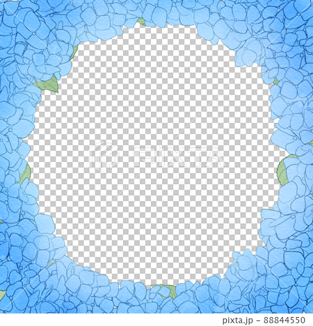 Background material_watercolor style_hydrangea 88844550