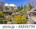 水車小屋と富士山 88846790