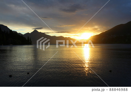 ニュージーランド_クイーンズタウン_夕日20 ニュージーランド_クイーンズタウン_夕日20 88846988
