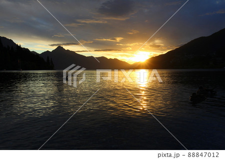ニュージーランド_クイーンズタウン_夕日29 ニュージーランド_クイーンズタウン_夕日29 88847012