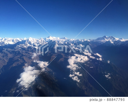 遊覧飛行から見るヒマラヤの山々【ネパール】 遊覧飛行から見るヒマラヤの山々【ネパール】 88847793