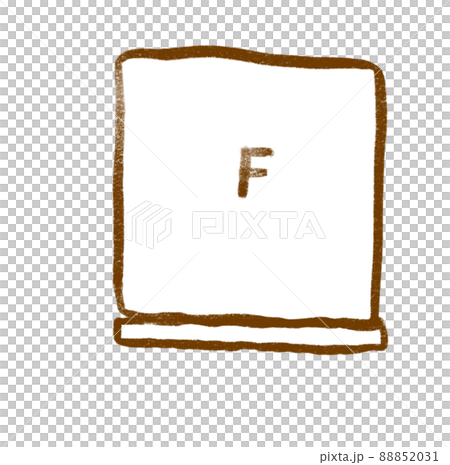Interior furniter refridgerator plan top view element layout doodle drawing sketch 88852031
