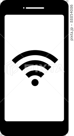 智能手機 Wi-Fi 圖標單色 88854086