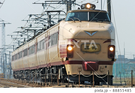 北陸本線　美川－加賀笠間　JR西日本　489系　H04編成（金沢）　臨時 88855485