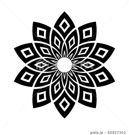 Abstract decorative geometric circle pattern. Abstract decorative geometric circle pattern. 88857303