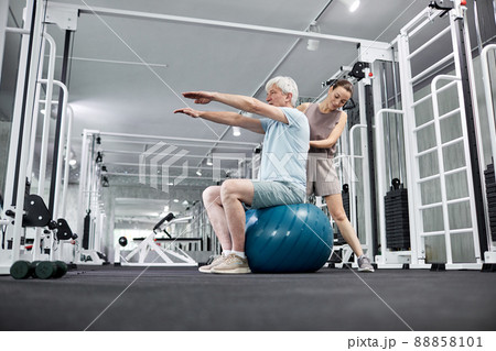 Female Therapist Working with Senior Patient Female Therapist Working with Senior Patient 88858101