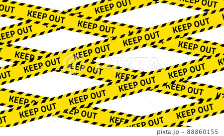 バリケードテープ背景 88860155
