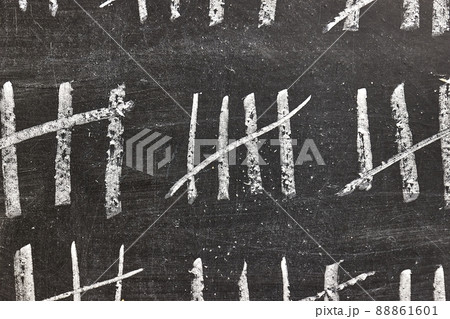 Chalk tally chart counting Chalk tally chart counting 88861601