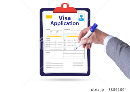 Visa application concept for travel 88861894