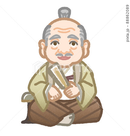 座っている徳川家康の様な殿様 座っている徳川家康の様な殿様 88862089