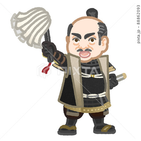 号令を掛けている徳川家康の様な武将 88862093