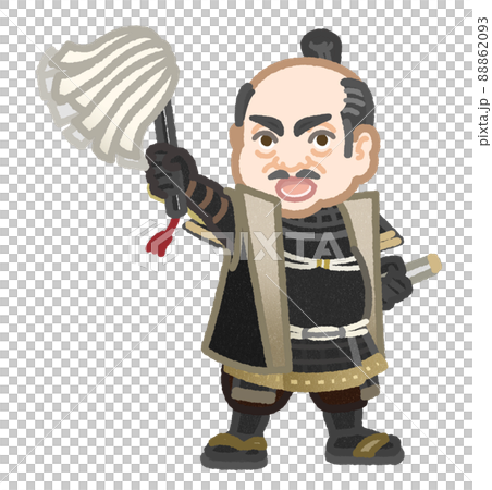 号令を掛けている徳川家康の様な武将 88862093