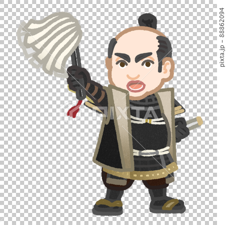 号令を掛けている徳川家康の様な武将 88862094