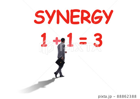 Businessman in synergy business concept Businessman in synergy business concept 88862388