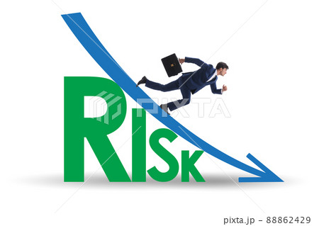 Risk reduction and mitigation concept with businessman 88862429