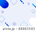 幾何学模様の背景フレーム 88863583