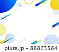 幾何学模様のフレーム素材 88863584