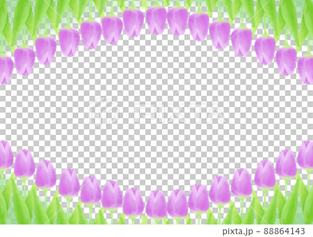 Decorative frame with tulip motif Decorative frame with tulip motif 88864143