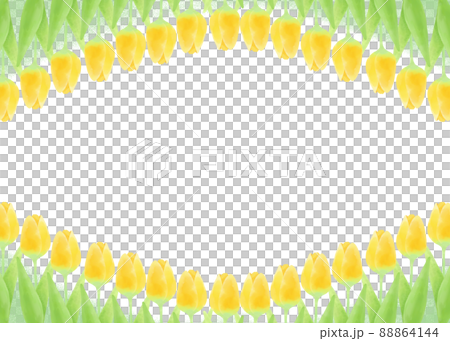 Decorative frame with tulip motif Decorative frame with tulip motif 88864144