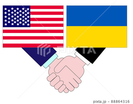 ウクライナとアメリカとの外交の状態を表している。 88864316