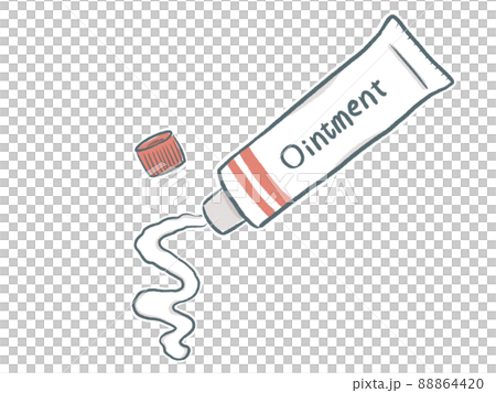Tube type ointment (red), single item 88864420