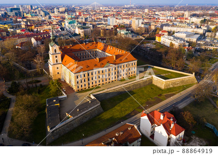 Aerial view of Rzeszow castle, Poland Aerial view of Rzeszow castle, Poland 88864919