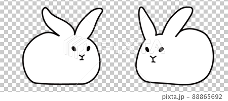 兩隻白兔(雙角兔,冬毛) 兩隻白兔(雙角兔,冬毛) 88865692