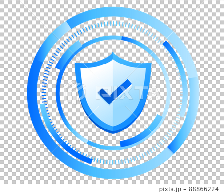 Security illustration material 88866224
