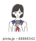 スマホを持つ女性 88866342